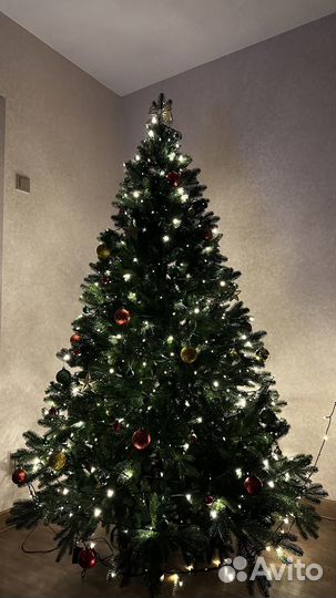 Ель искуственная 180 см литая Яркая Чудо Премиум