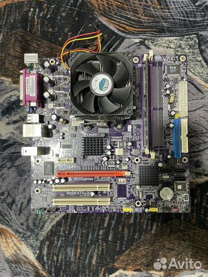 Материнская плата, процессор, куллер, озу