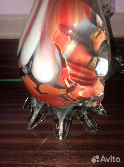 Графин Петушок, цветное стекло СССР