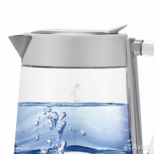 Чайник Polaris PWK 1715 CGL Water Way Pro белый