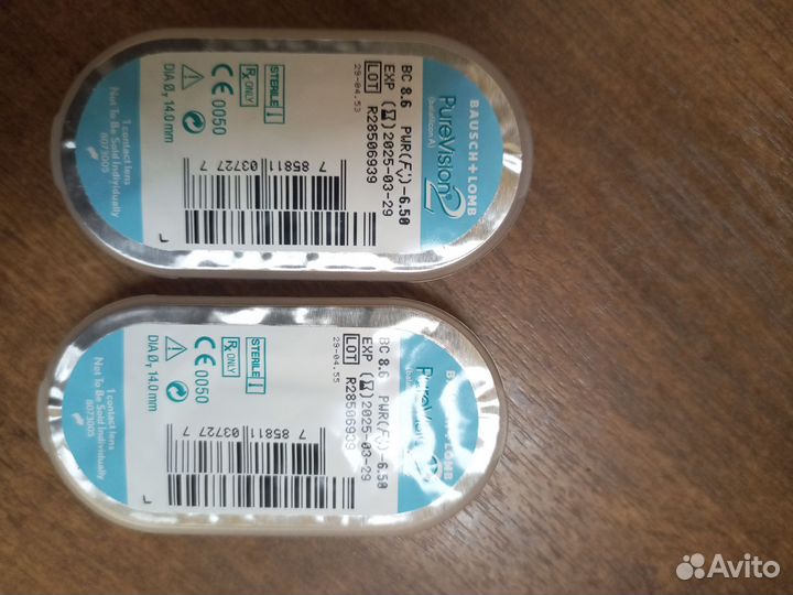 Линзы контактные