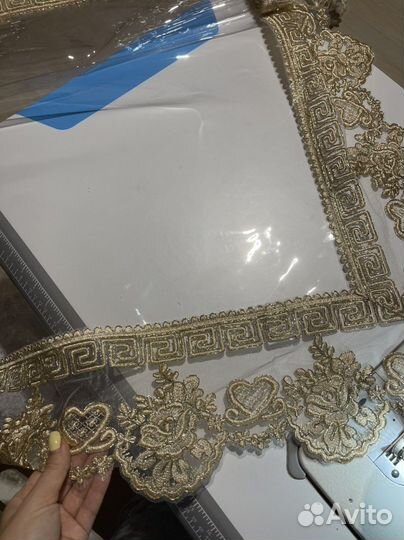 Скатерть силикон с кружевом