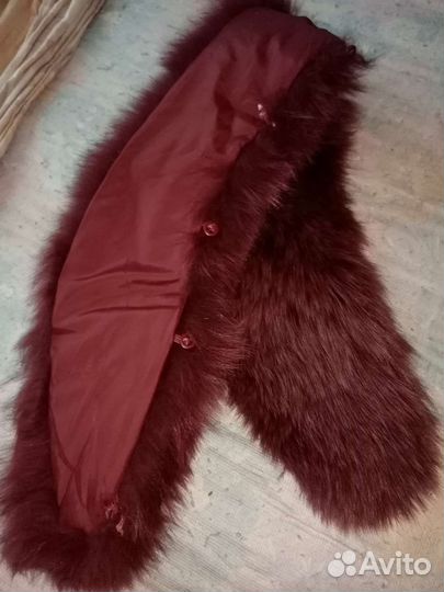 Меховой воротник песец