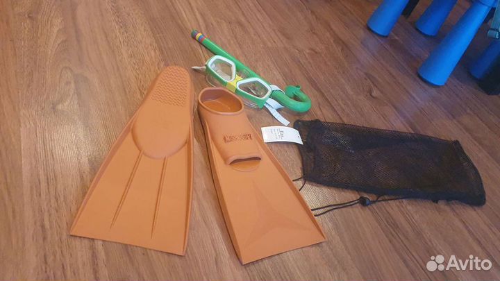 Ласты 33-35 + маска с трубкой