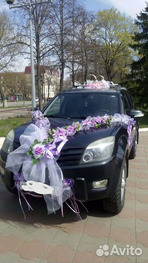 Свадебные украшения на машину