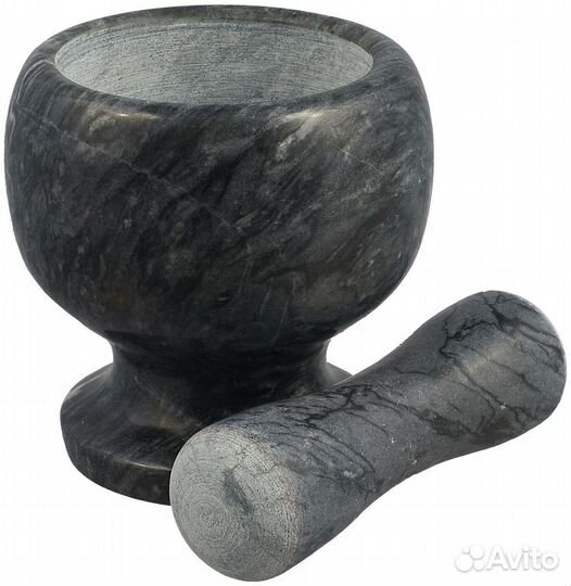 Ступка натуральный мрамор с пестиком три цвета