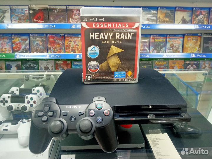 Игровая консоль PlayStation 3 Slim + Heavy Rain