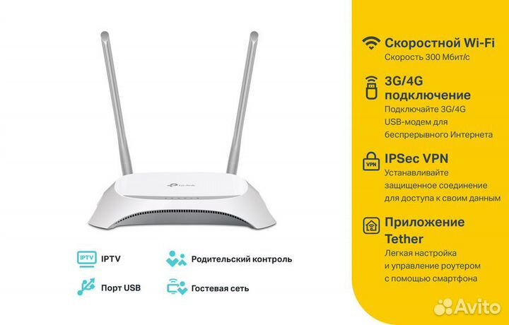 Wi-Fi роутер TP-link TL-WR842N