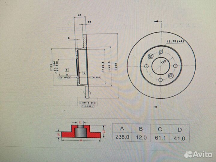 Диск тормозной logan, clio