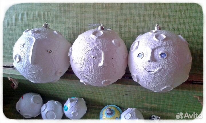 Ёлочные игрушки из папье-маше