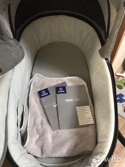 Коляска- люлька Roan bass+ автолюлька nania beone
