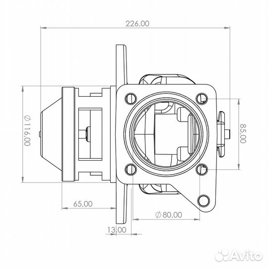 Донный клапан 3 дюйма пневматика