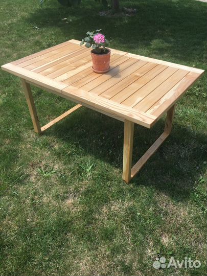 Деревянное кашпо, вазон, мебель для террас