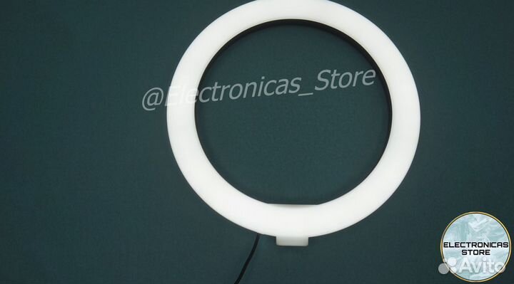 Кольцевая Лампа 26см Бело-Яркая Premium