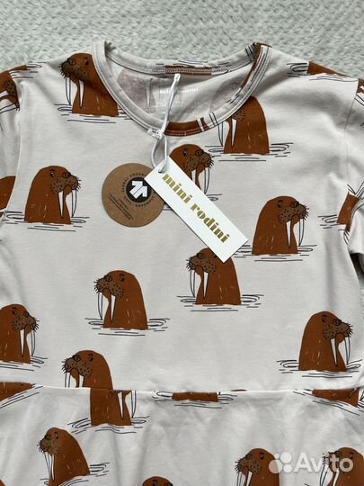 Mini rodini платье. Organic textile. 10 л