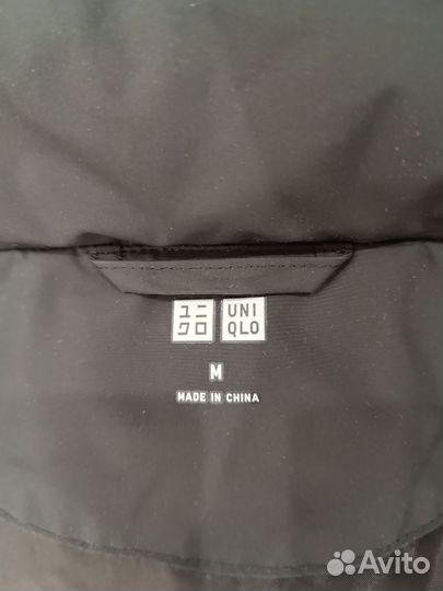 Пуховая парка uniqlo Hybrid (M) чёрная