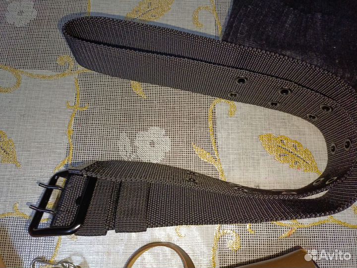 Тактический черный ремень