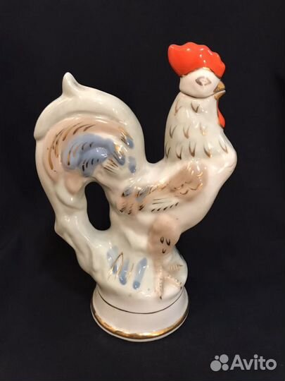 Петух.Статуэтка.Штоф.Городница.Фарфор.СССР