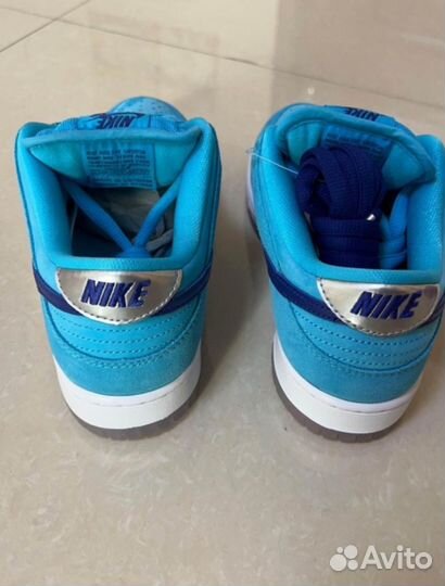 Кроссовки nike sb dunk low blue fury