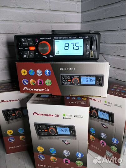 Магнитола pioneer.gb 311 1din Bluetooth USB