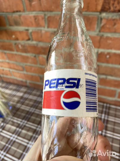 Стеклянная бутылка Pepsi-Cola 300ml 1998г. Винтаж
