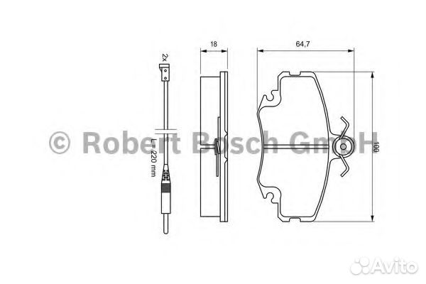 Колодки тормозные дисковые перед 0986467720