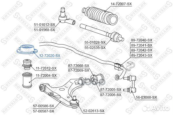 Опора амортизатора переднего Mitsubishi
