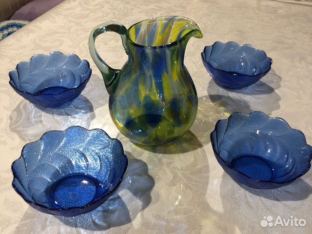 Цветное стекло Кувшин Чайные пары лфз