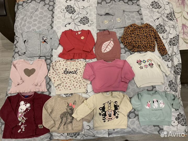 Детские вещи пакетом для девочки 80-86-92