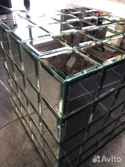 Пуф тумба табурет из зеркала