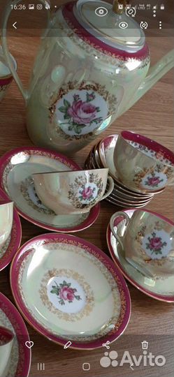 Сервиз чайный роза фортуна гдр на 8 персон