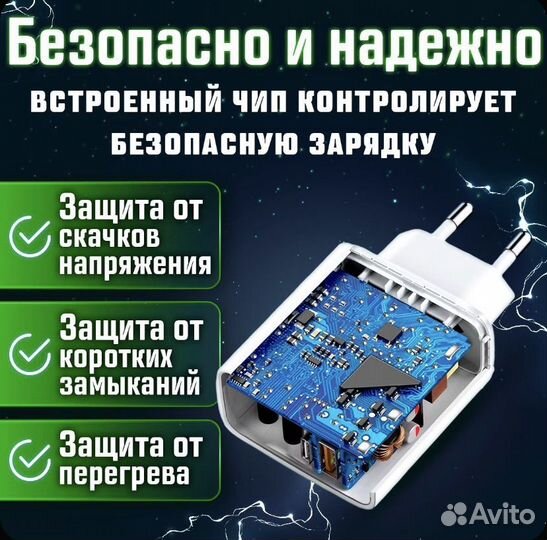 Блок питания 20w type c и usb 3.0