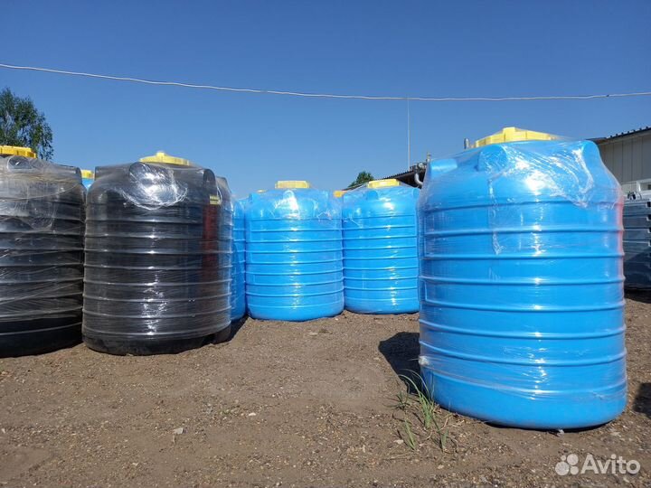 Баки цилиндрический 1000 литров для воды