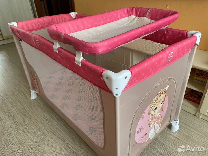 Манеж c матрасом Плитекс Юниор-Premium