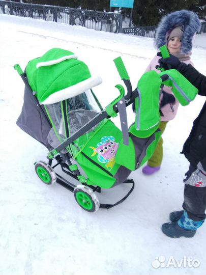 Детские санки коляска бу