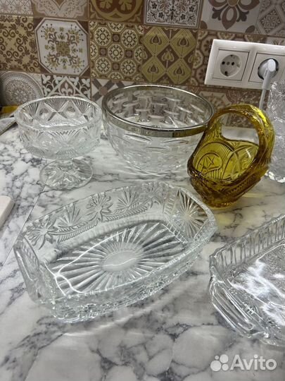 Ваза хрустальная