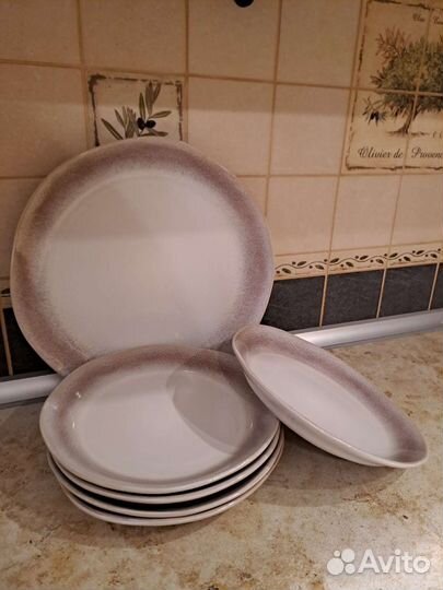 Набор 5 тарелок 21см.и блюдо 28 см