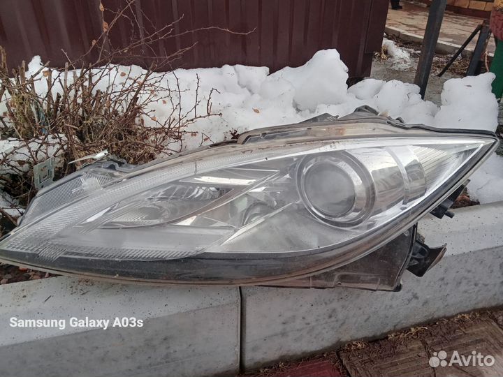 Фара левая mazda 6 gg. Корпус сломан