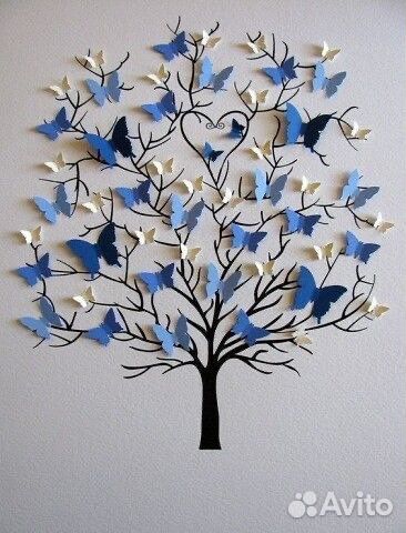 Бабочки на стену для декора фотозон, интерьера