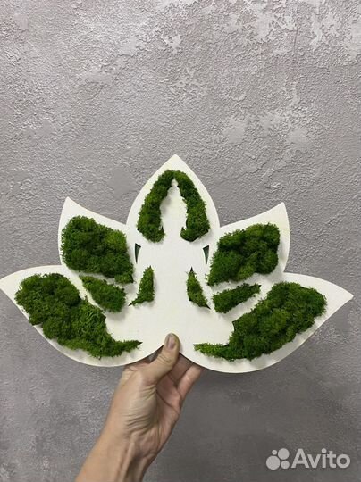 Панно. стабилизированный мох