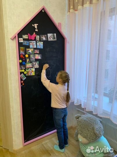 Магнитные меловые доски 160х75 см 2шт