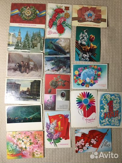 Открытки СССР чистые