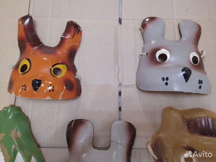 8 шт. маска новогодняя винтаж СССР