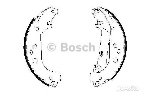 Комплект тормозных колодок 0986487667 bosch