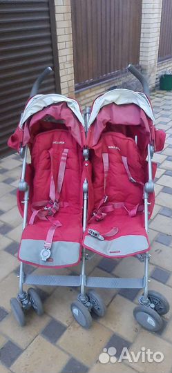 Прогулочная коляска для двойни бу