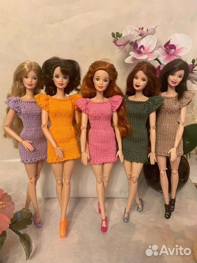 Одежда, платье для куклы Барби