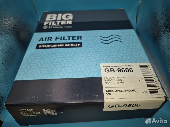 Воздушный фильтр BIG filter GB9606