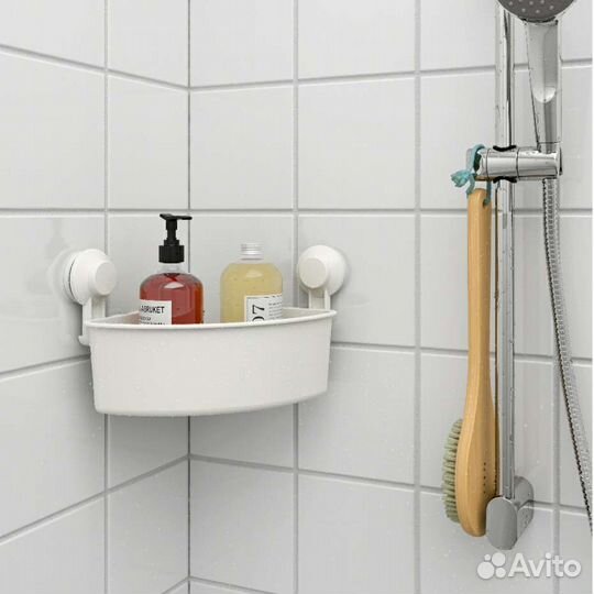 Угловая полка корзина на присосках tisken IKEA