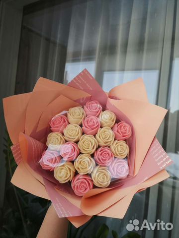 Съедобный букет из 19 шоколадных роз