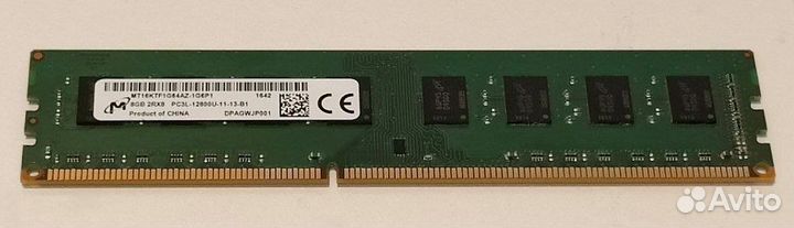 Оперативная память ddr3 8 gb 1600, micron